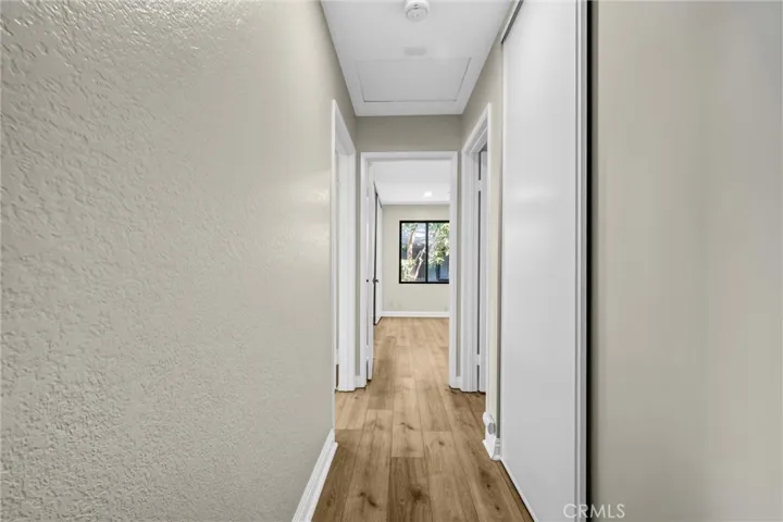 View of the hallway towards the bedrooms.