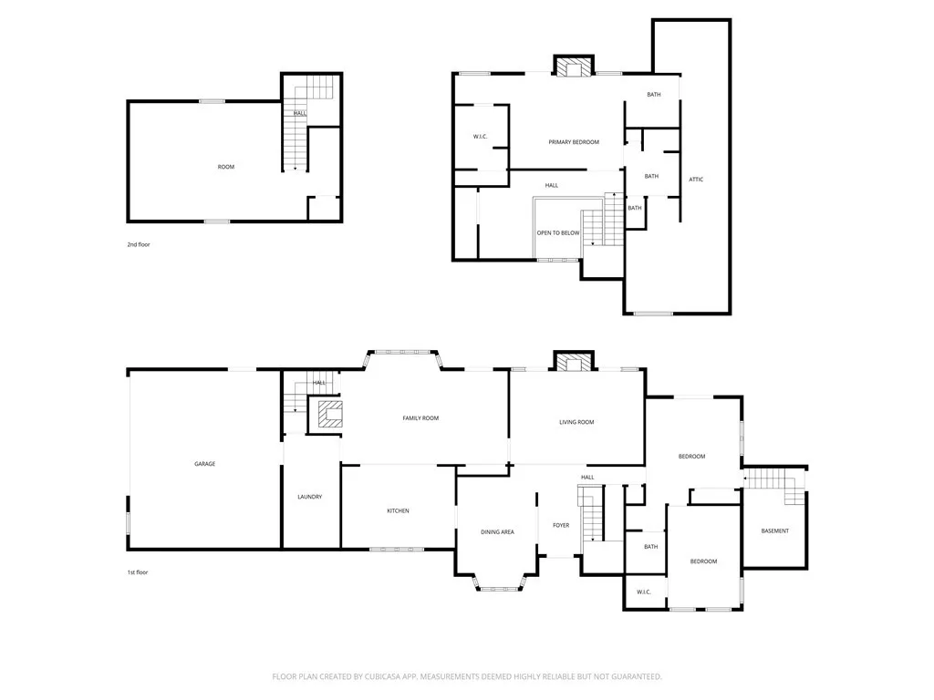 The floor plans