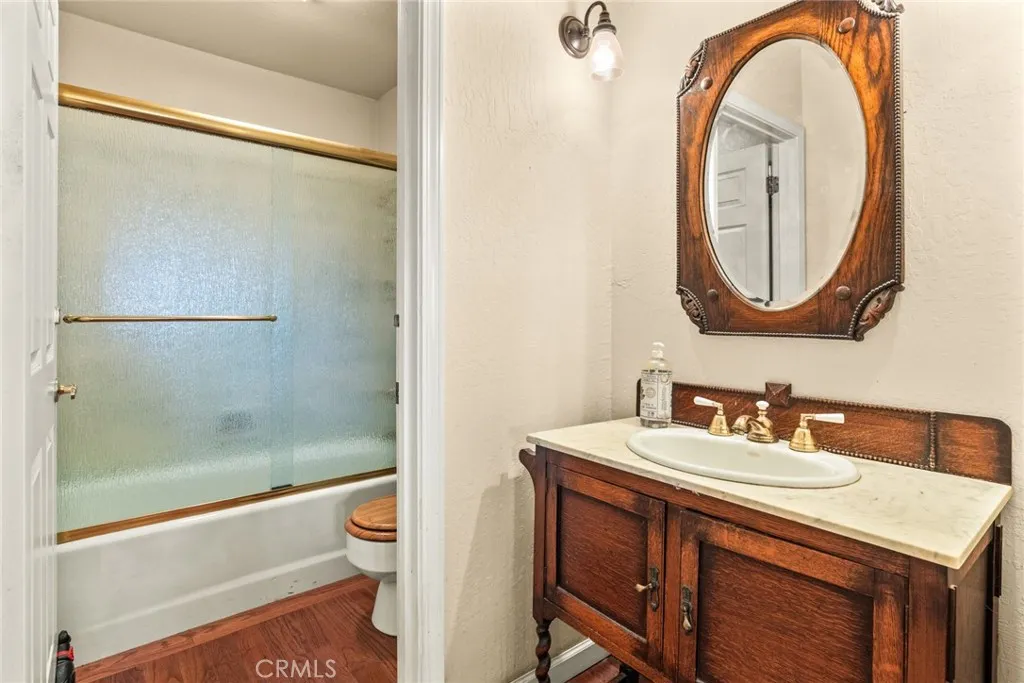Attached downstairs bathroom