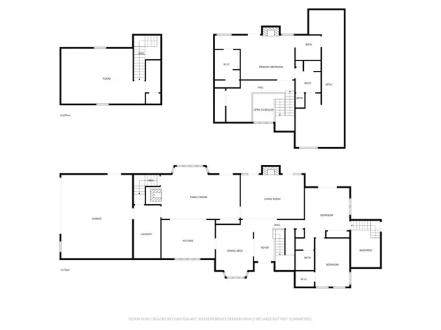 The floor plans