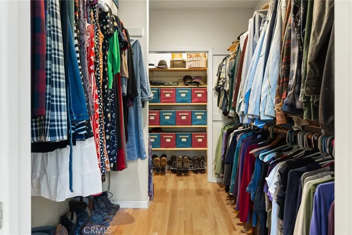Primary spacious walk-in closet