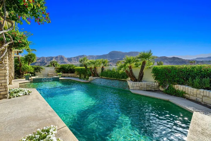 Private pool and spa with west views