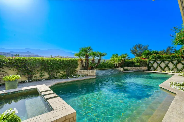 Great size salt water pool & spa