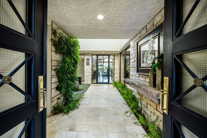 Front entry to courtyard