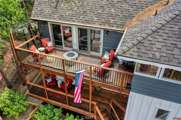Main level and lower level balcony