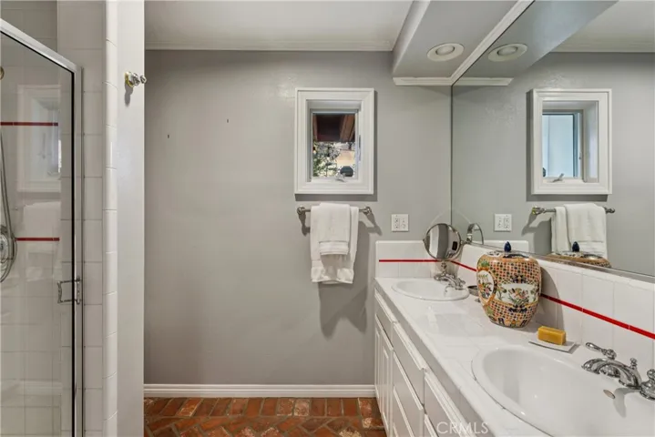 Lower level guest bathroom
