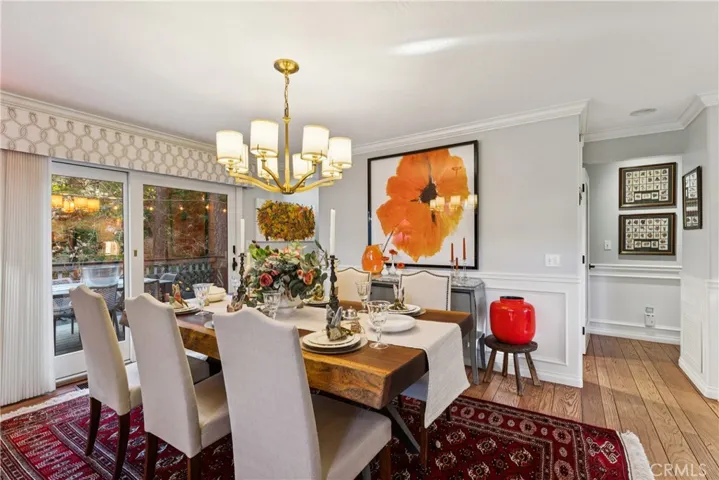 Main level formal dining area