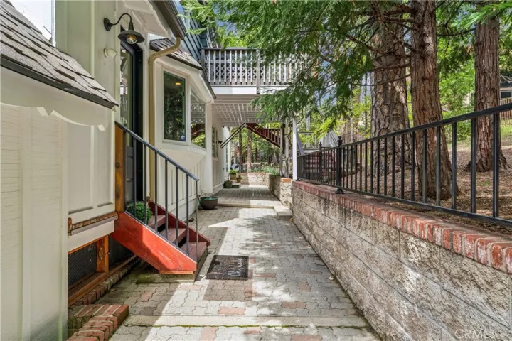 Pathway at the back of the house