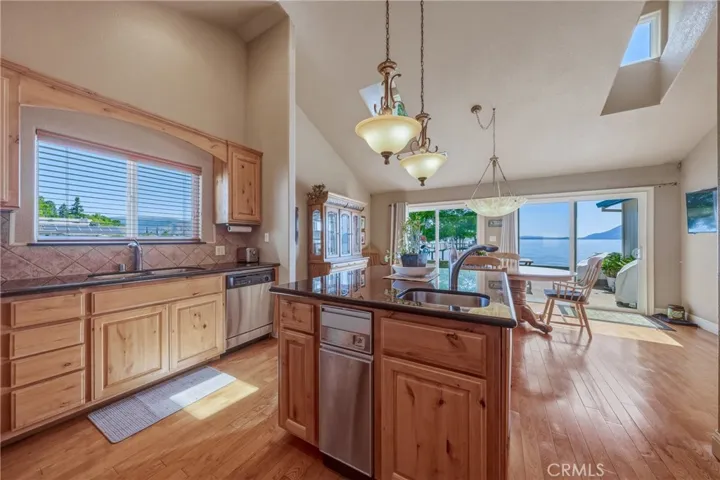 View of the Lake from kitchen window and dinning area.