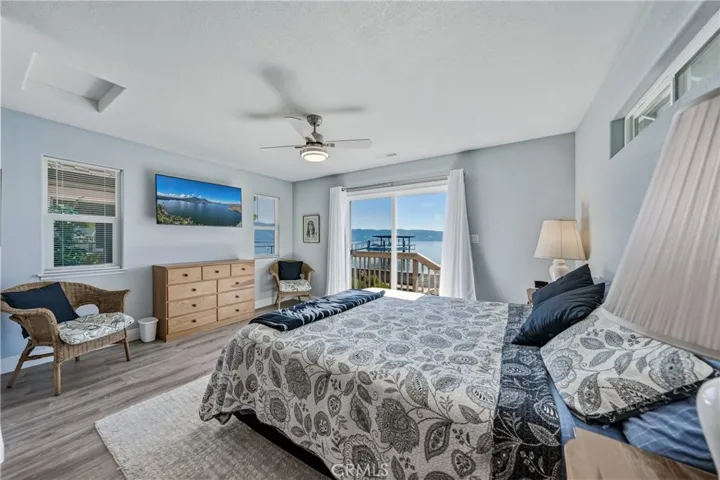 View of Lake from the master bedroom.
