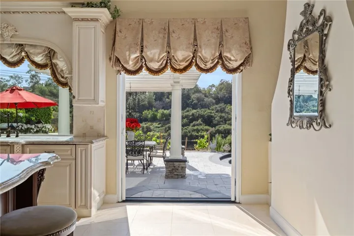 French doors off the kitchen