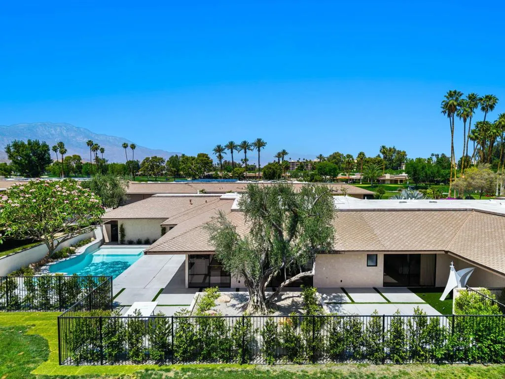Aerial Side View of Home