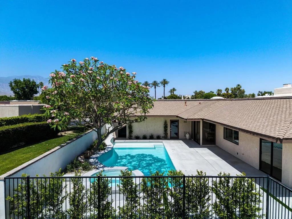Aerial Pool/Patio View