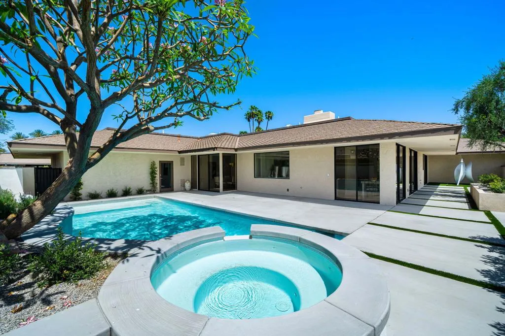 Reverse View of Patio and Pool