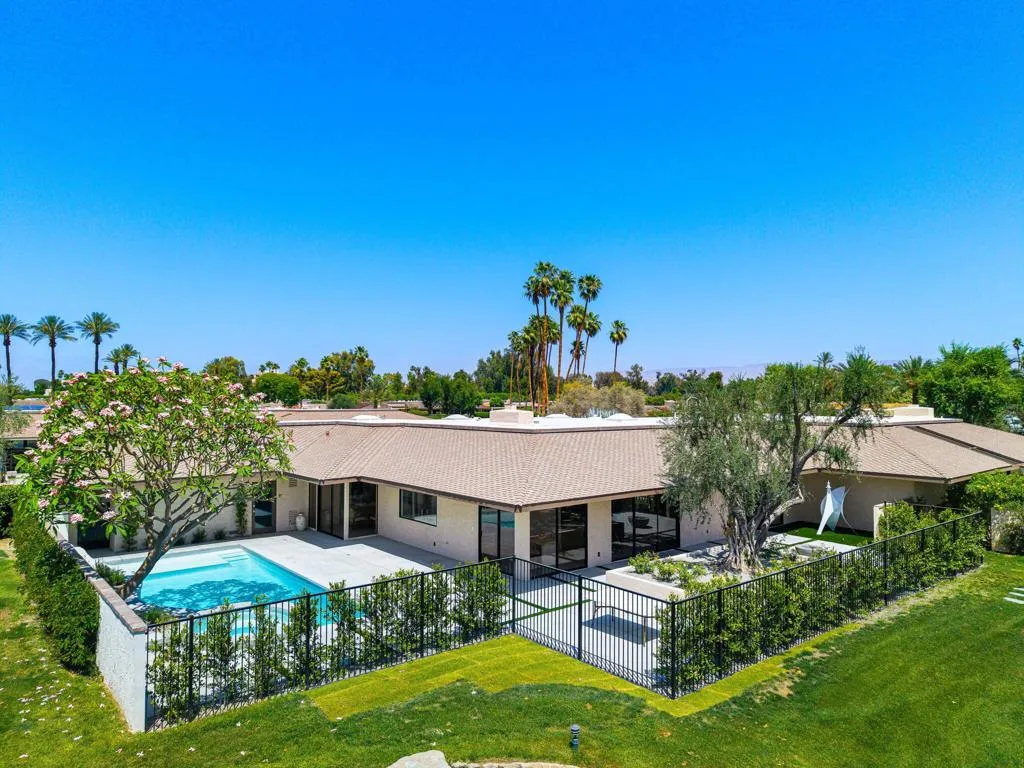 Aerial Back View of Home