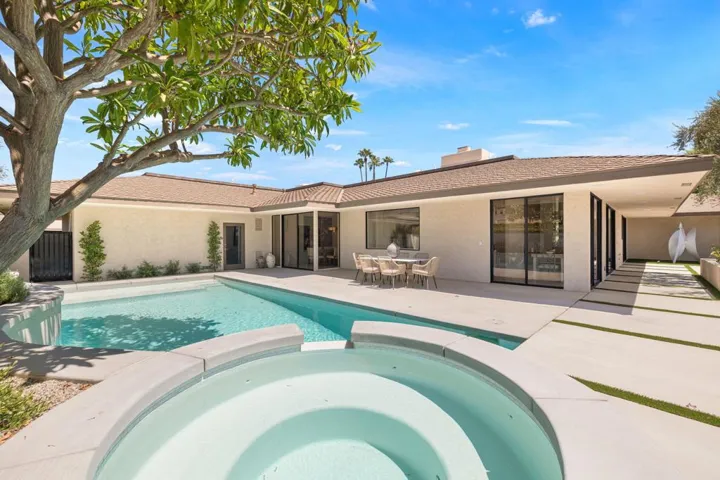 Reverse View of Patio and Pool