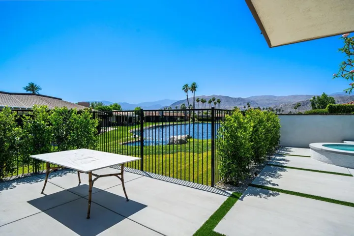Patio with Mountain Views off Kitchen