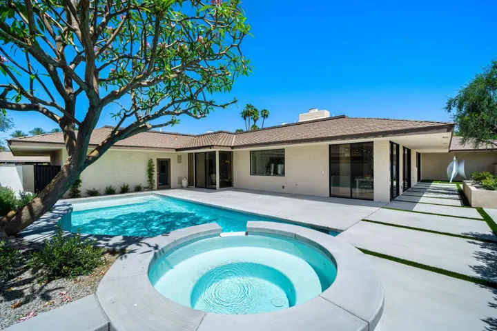 Reverse View of Patio and Pool