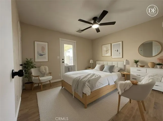 Virtually Staged Bedroom
