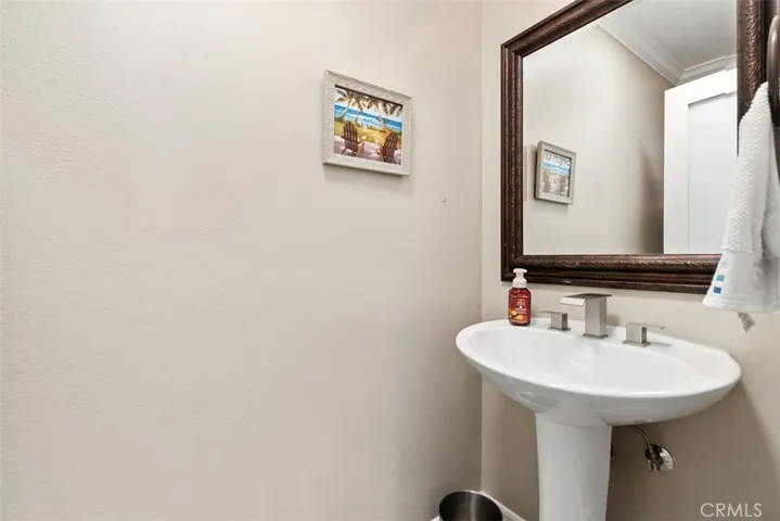Downstairs powder bathroom