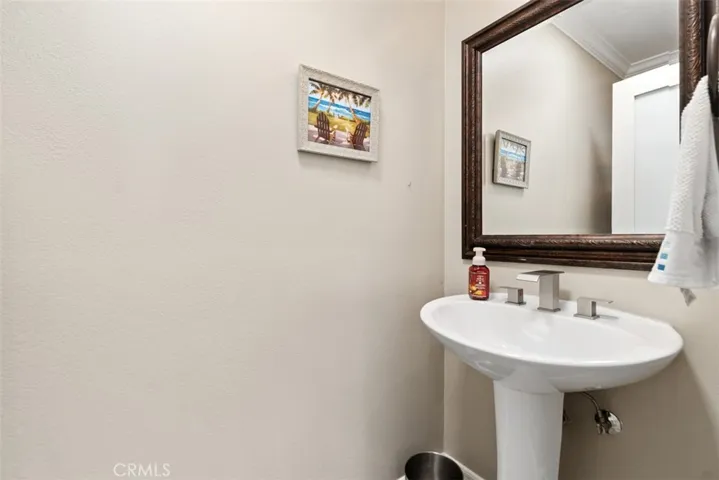 Downstairs powder bathroom
