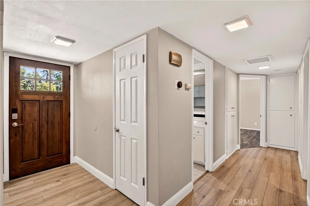 Inside the entry way and hall areas