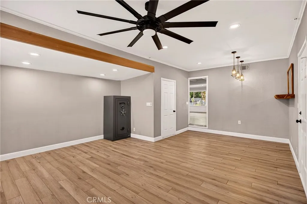Additional living space.  Garage conversion - safe is being moved