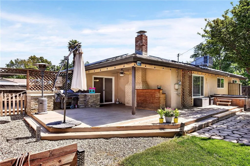 back deck and bbq area