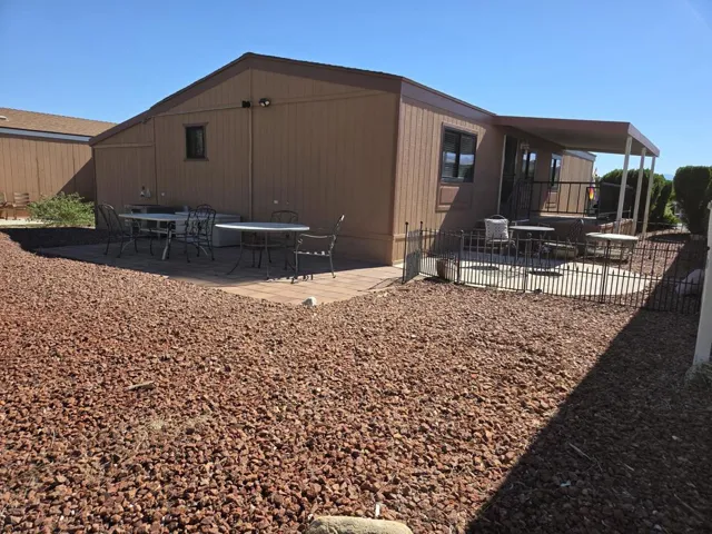 Patio Areas and Rear of Home
