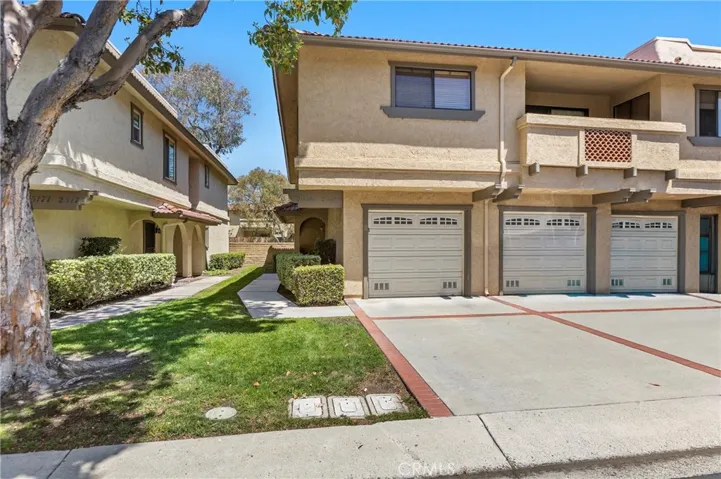 Front of Condo - End Unit with 1 Car Direct Access Garage (on the end)
