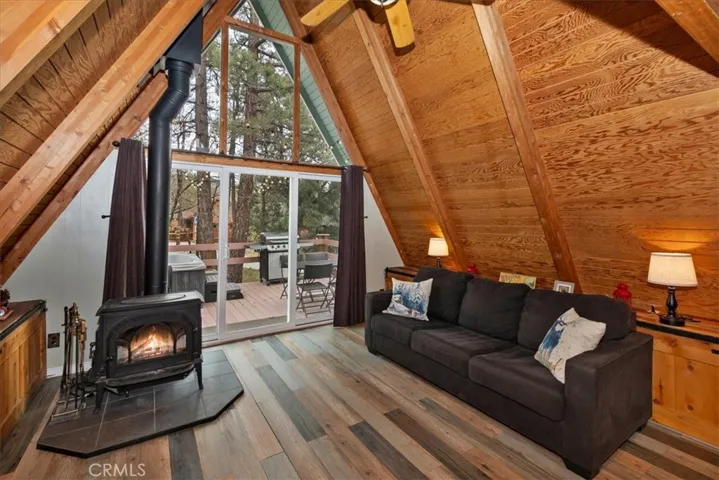 Living Room looking toward entrance from Deck