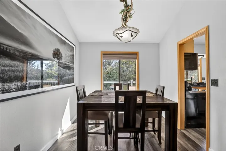 Separate dining area off kitchen