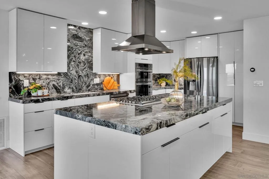 Kitchen is located on entry floor