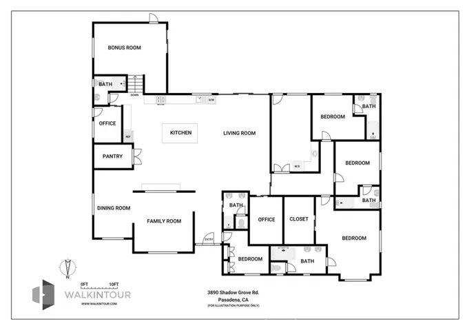 3890 Shadow Grove Road, Pasadena, California 91107