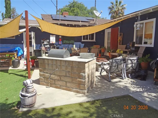 main patio with BBQ