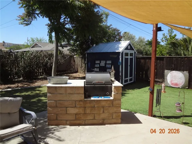 built in BBQ on the main patio