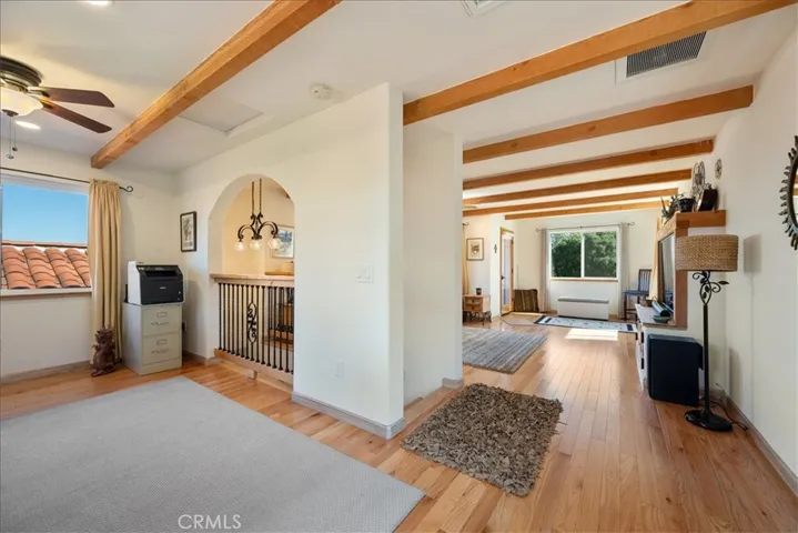 upstairs