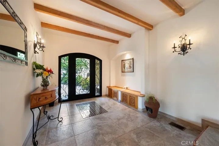Inside view of front door