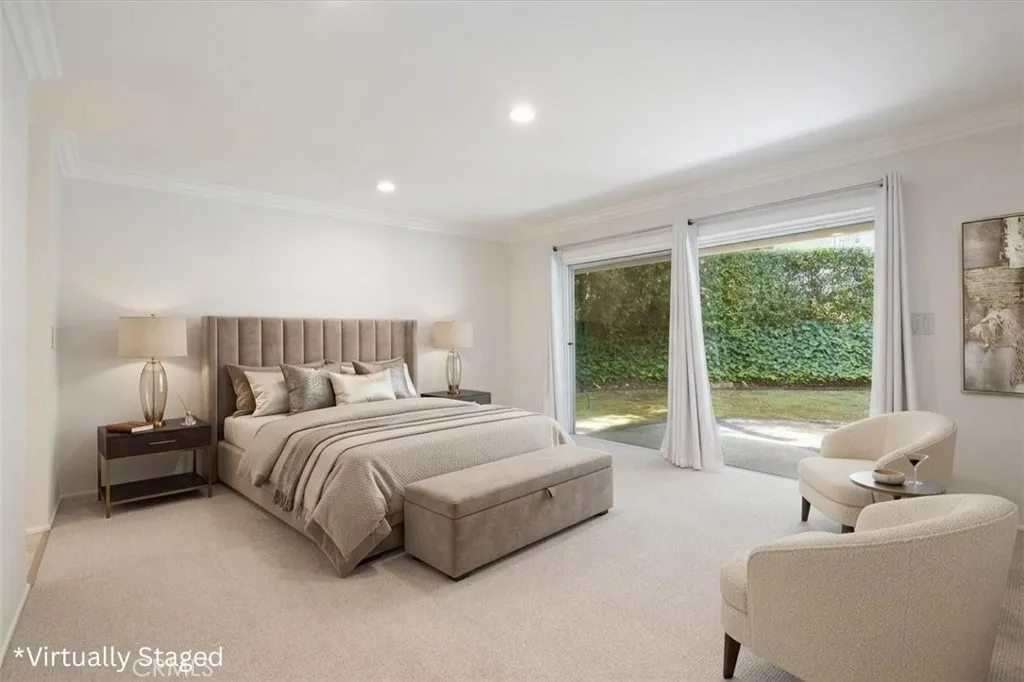 Virtually Staged Primary Bedroom, ground floor