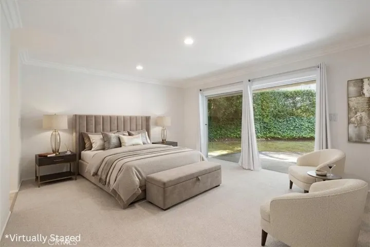 Virtually Staged Primary Bedroom, ground floor