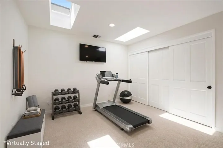 Virtually Staged Rec room