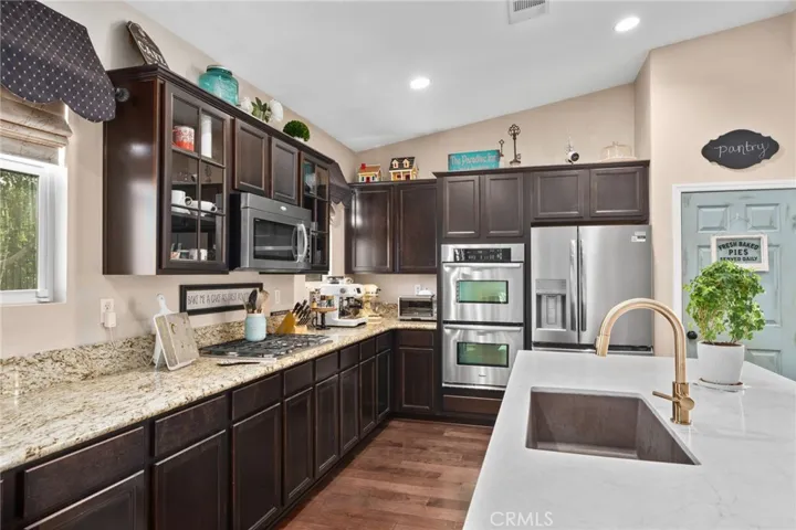 Granite Counter tops. Double oven