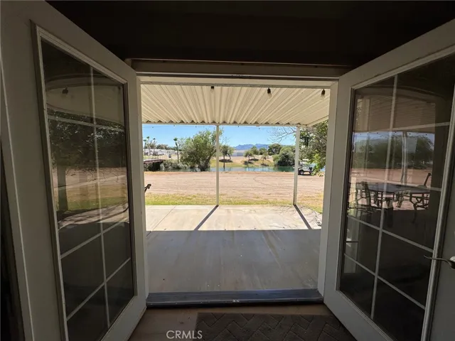 The area at the French Doors is super spacious, really brings the outdoors in.