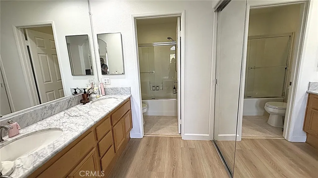 Secondary closet in the primary bathroom