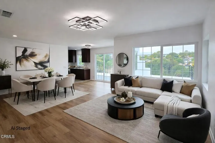 AI Staged Living Dinning