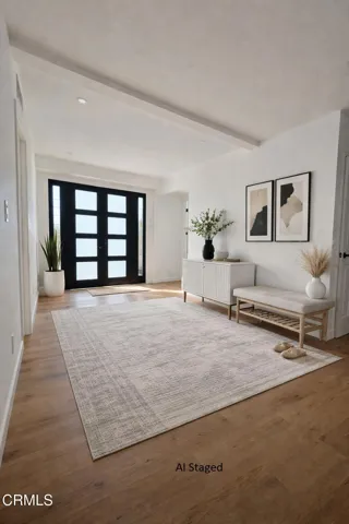 AI staged foyer