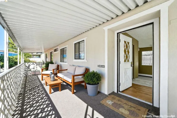 Staged Covered Porch
