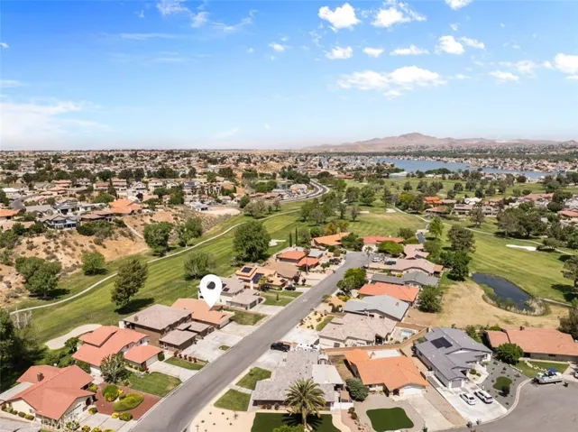 Neighborhood aerial shot