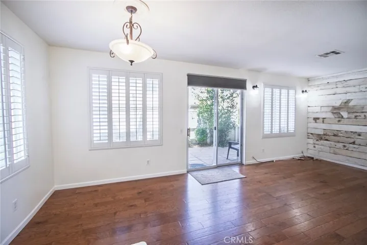 Large living and dining area