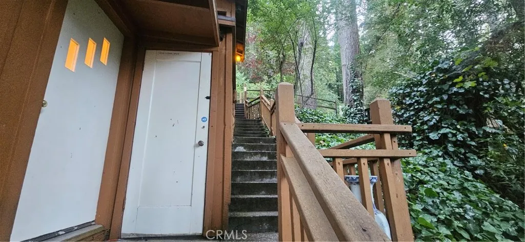 Front door on left.
